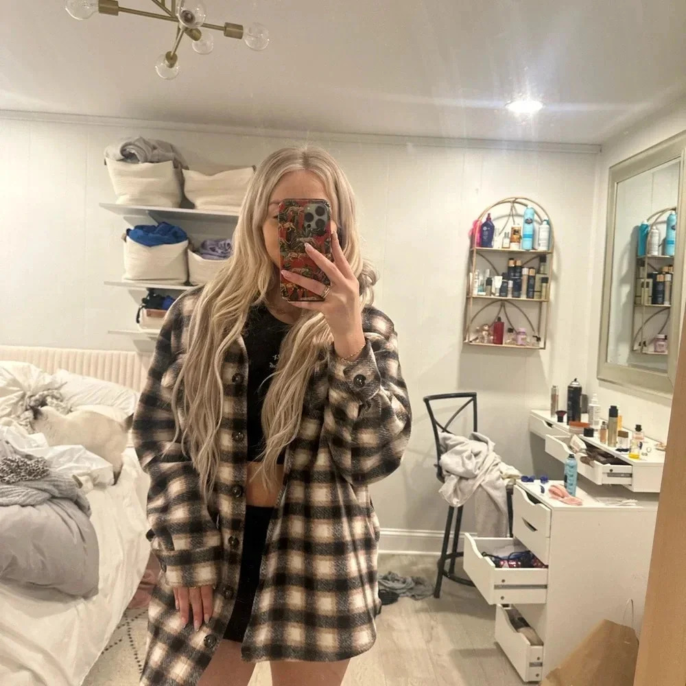 vintage flannel jacket L - Picture 2 of 11